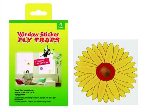 Ljepljiva zamka za suncokret na prozoru